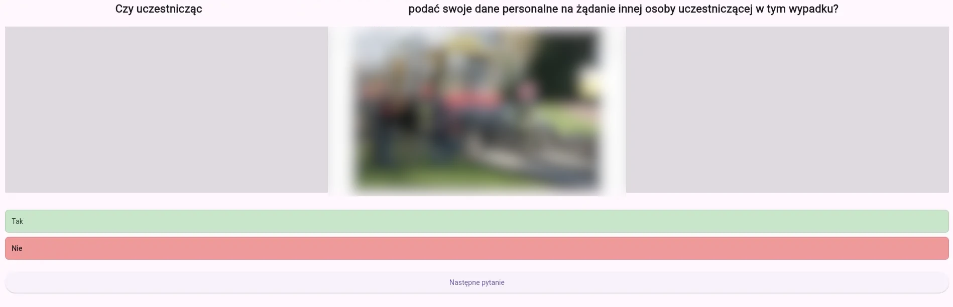 Widok odpowiedzi i wyjaśnień w aplikacji E-Prawo Jazdy